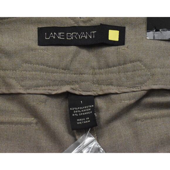 NEW Lane Bryant Women's Size 1 Dress Pants Straight Pants Houston Yellow Square - Picture 5 of 8